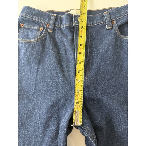 Abercrombie Fitch 90s Straight Ultra High Rise Medium Wash Jeans Size 8 29 Short - Picture 9 of 11